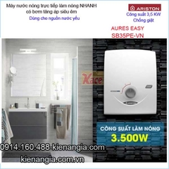Máy nước nóng bơm siêu êm ARISTON-AURES-EASY KAG-SB35PE-VN
