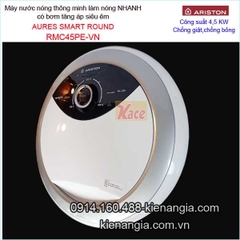 Máy nước nóng bơm siêu êm ARISTON-AURES SMART ROUND KAG-RMC45PE-VN