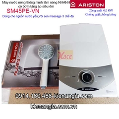 Máy nước nóng có bơm siêu êm Ariston KAG-SM45PE-VN