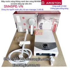 Máy nước nóng có bơm siêu êm Ariston KAG-SM45PE-VN