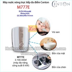 Máy nước nóng đa điểm Centon KAG-M777E
