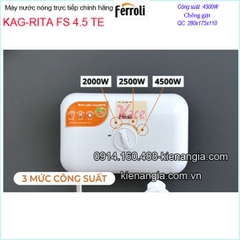 Máy nước nóng đa nhiệm kết hợp FERROLI KAG-RITA-FS-4-5-TE