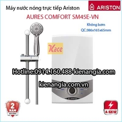 Máy nước nóng không bơm Ariston AURES COMFORT KAG-SM45E-VN