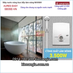 Máy nước nóng không bơm Ariston AURES EASY KAG-SB35E-VN