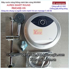 Máy nước nóng không bơm Ariston AURES SMART ROUND KAG-RMC45E-VN
