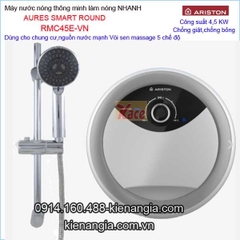 Máy nước nóng không bơm Ariston AURES SMART ROUND KAG-RMC45E-VN