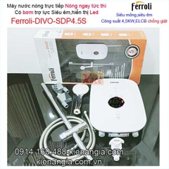 Máy nước nóng trực tiếp led có bơm FerroliKAG-DIVO-SDP 4.5S