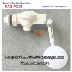 Phao cơ chống tràn bằng nhựa D21-KAG-PC09