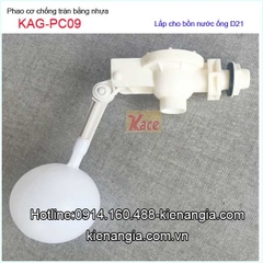 Phao cơ chống tràn bằng nhựa D21-KAG-PC09