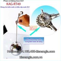 Phao cơ inox d21 KAG-RT49