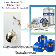 Phao cơ inox d21 KAG-RT49