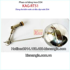 Phao cơ inox d34 KAG-RT51