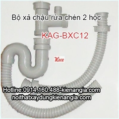 Siphon chậu rửa chén bát 2 hộc KAG-BXC14
