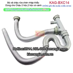 Siphon chậu rửa chén bát 2 hộc KAG-BXC14