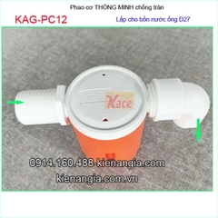 Van phao cơ thông minh bồn nước D27-KAG-PC12