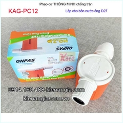 Van phao cơ thông minh bồn nước D27-KAG-PC12