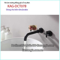 Vòi âm tường bồn tắmlavabo đồng giả cổ KAG-DCT07B