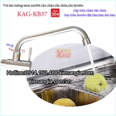 Vòi lạnh âm tườngvòi xả bồn tắm inox sus304 KAG-KB37