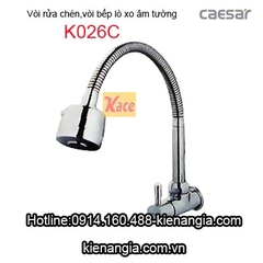 Vòi bếp âm tường lò xo Caesar K026C