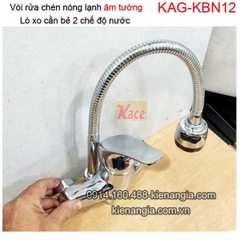 Vòi bếp âm tường lò xo nóng lạnh KAG-KBN12