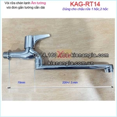 Vòi bếp lạnh gắn tường vòi xả bồn KAG-RT14