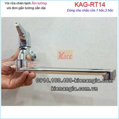 Vòi bếp lạnh gắn tường vòi xả bồn KAG-RT14