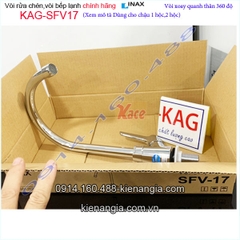 Vòi bếp lạnh,Vòi chậu rửa chén chính hãng INAX KAG-SFV17
