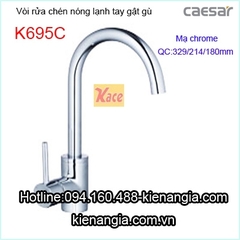 Vòi bếp nóng lạnh Caesar K695C