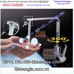 Vòi bếp nóng lạnh chính hãng CAESAR KAG-CAS400