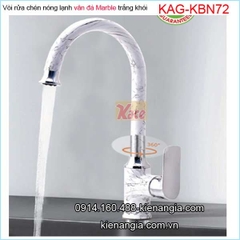 Vòi BẾP vân đá Marble trắng vân khói nóng lạnh KAG-KBN72