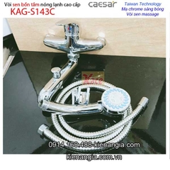 Vòi bồn tắm  có hoa sen nóng lạnh CAESAR S143C