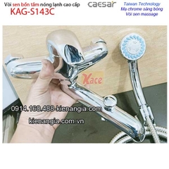 Vòi bồn tắm  có hoa sen nóng lạnh CAESAR S143C