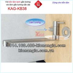 Vòi rửa chén lạnhgắn tường bồn tắm lạnh inox sus304-KAG-KB38