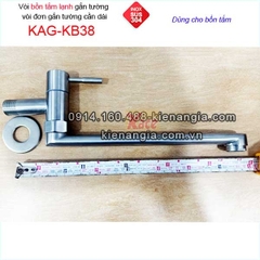 Vòi rửa chén lạnh,gắn tường bồn tắm lạnh inox sus304-KAG-KB38