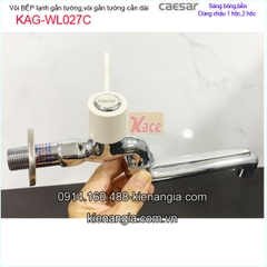 Vòi rửa chén lạnh gắn tường ,vòi bồn tắm lạnh CAESAR WL027C