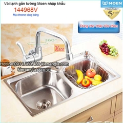 Vòi bếp lạnh gắn tường,vòi xả bồn Moen Mỹ 144968V