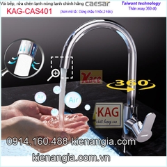 Vòi rửa chén bát nóng lạnh Caesar KAG-CAS401