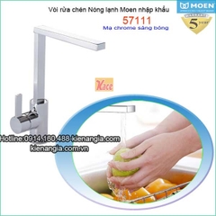 Vòi rửa chén bát nóng lạnh Moen-Mỹ 57111