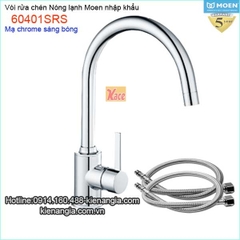 Vòi rửa chén bát nóng lạnh Moen-Mỹ 60401SRS