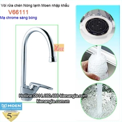 Vòi rửa chén bát nóng lạnh Moen-Mỹ V66111