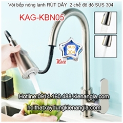 Vòi rửa chén bát nóng lạnh Sus304 KAG-KBN05