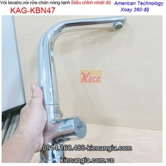 Vòi rửa chén điều chỉnh nhiệt độ KAG-KBN47