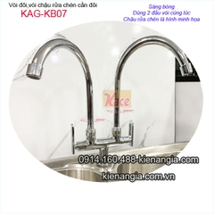 Vòi rửa chén đôi,vòi bếp đôi KAG KB07