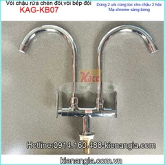 Vòi rửa chén đôi,vòi bếp đôi KAG KB07