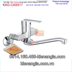 Vòi rửa chén gắn tườngvòi bồn tắm nóng lạnh Caesar chính hãng KAG-CAS411