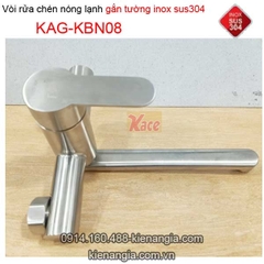 Vòi rửa chén gắn tường inox sus304 KAG-KBN08