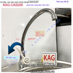 Vòi rửa chén lạnh Caesar chính hãng KAG-CAS200