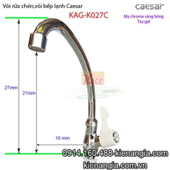 Vòi rửa chén lạnh Caesar KAG-K027C