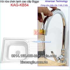 Vòi rửa chén lạnh cao cấp Biggo KAG-KB54