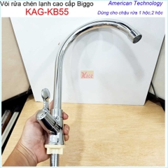 Vòi rửa chén lạnh cao cấp Biggo KAG-KB55